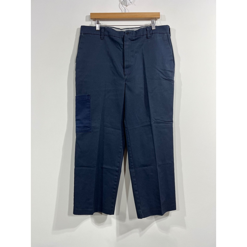 Red Kap Mens Navy Blue Work Pants Utility Tool Pocket Size 38 Workwear Uniform